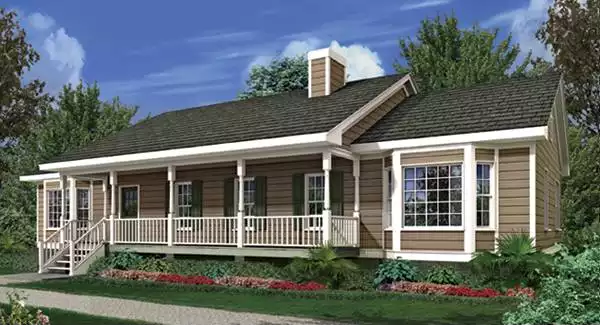 image of affordable ranch house plan 6351